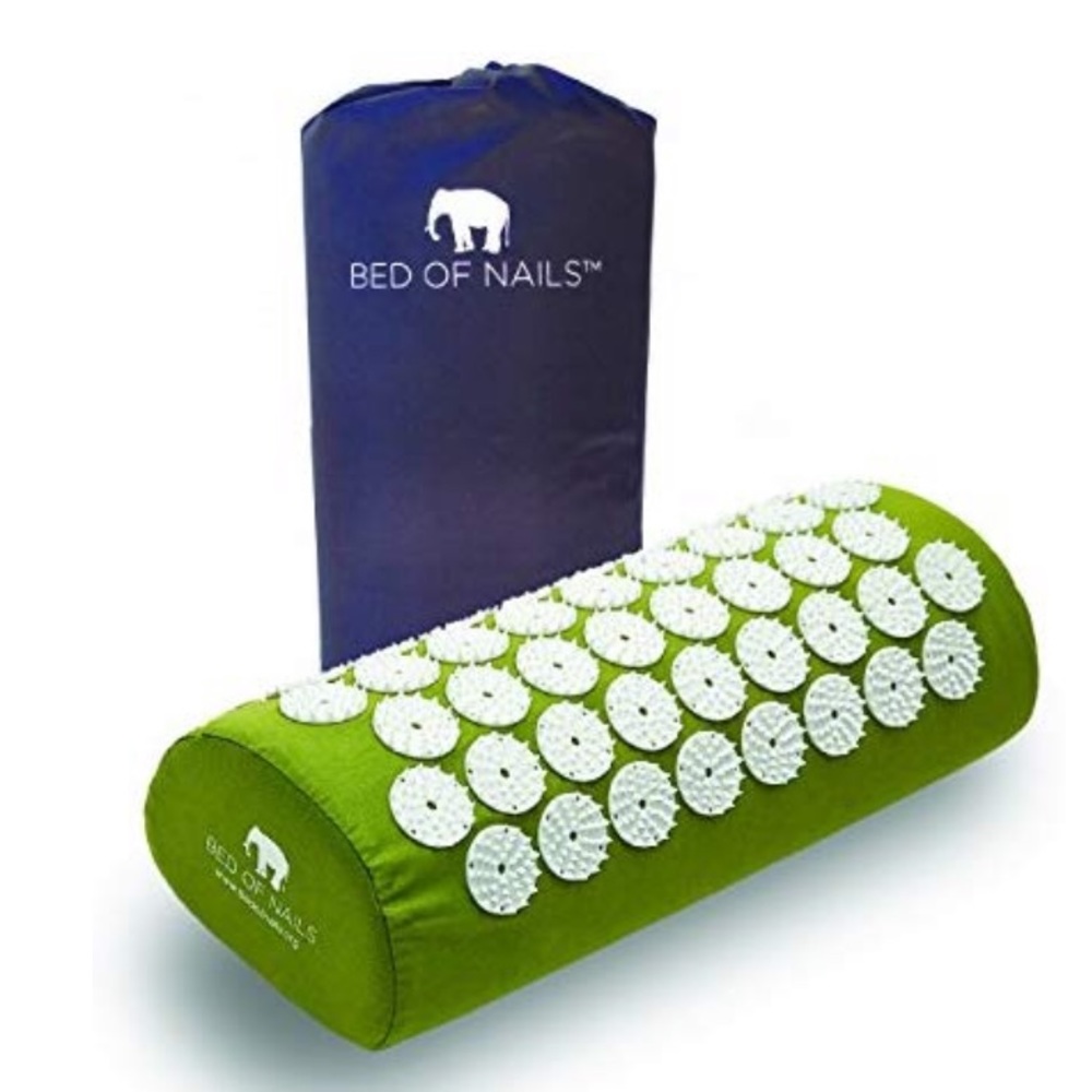 NWT Bed of Nails Acupressure Pillow Green